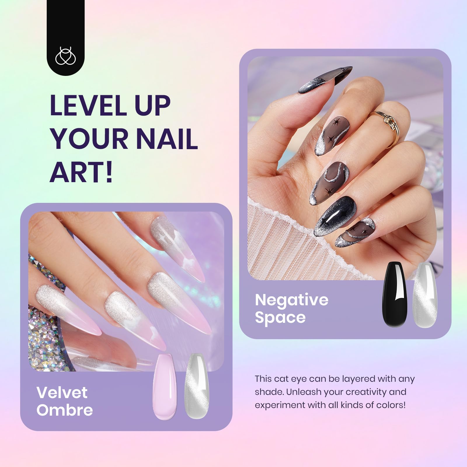 Foto 4 pulgar | Esmalte De Uñas En Gel Beetles Cat Eye 15 Ml Silver Shimmer - Venta Internacional.