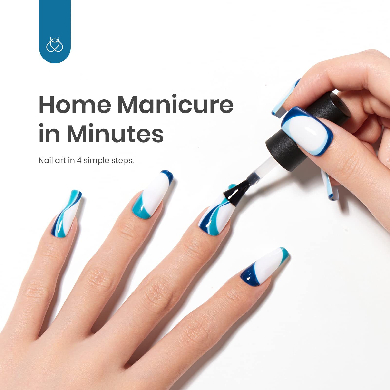 Foto 4 | Set De Esmaltes De Uñas En Gel Beetles, 6 Unidades: Azul, Verde Y Azul Oscuro - Venta Internacional.