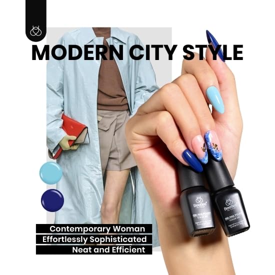 Foto 5 | Set De Esmaltes De Uñas En Gel Beetles, 6 Unidades: Azul, Verde Y Azul Oscuro - Venta Internacional.