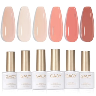 Foto 1 | Set De Esmaltes De Uñas Gaoy Milky Pink Jelly Nude Gel 7,3 Ml X6 - Venta Internacional.