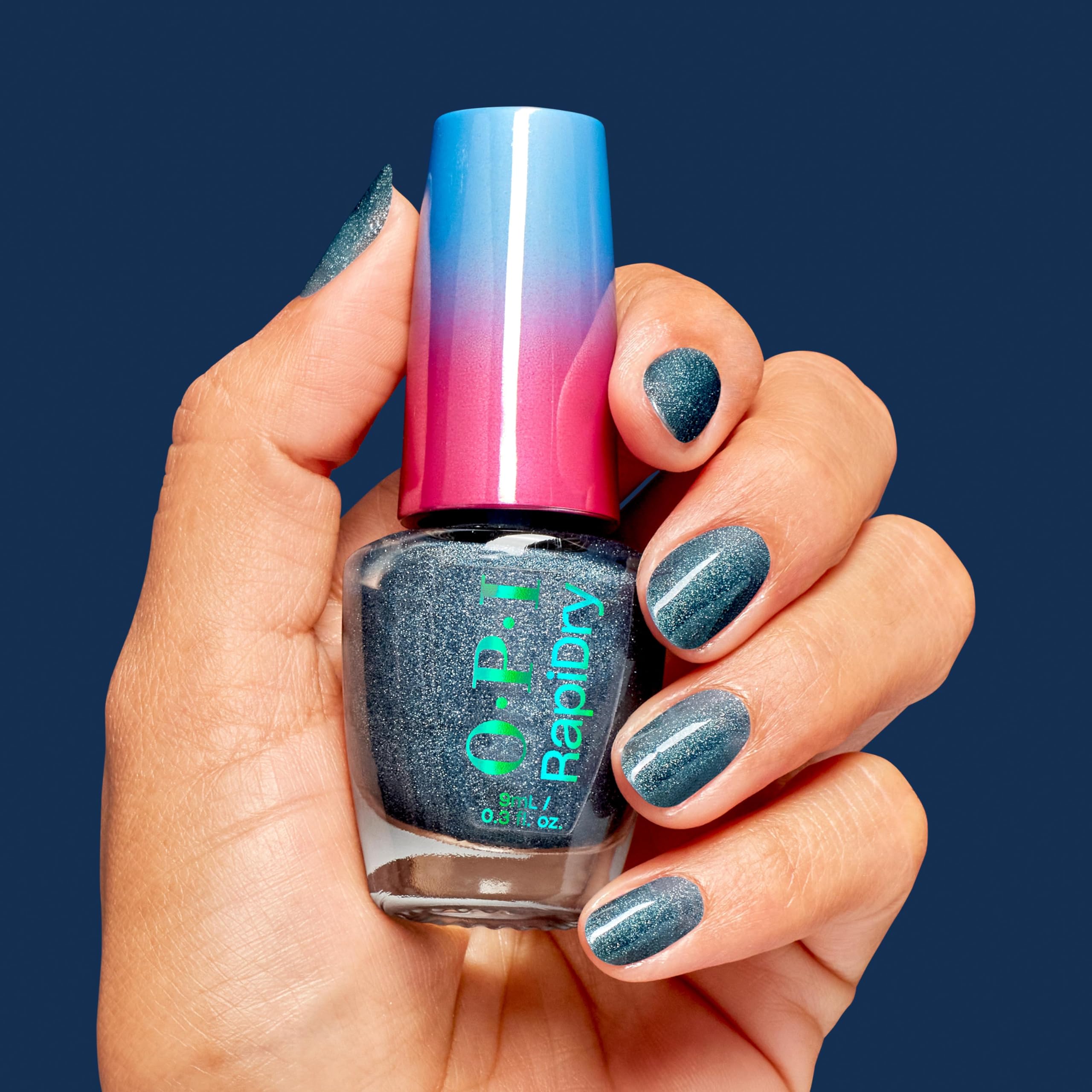 Foto 5 pulgar | Esmalte De Uñas Opi Rapidry All Dry N' Mighty Dark Blue Shimmer - Venta Internacional.