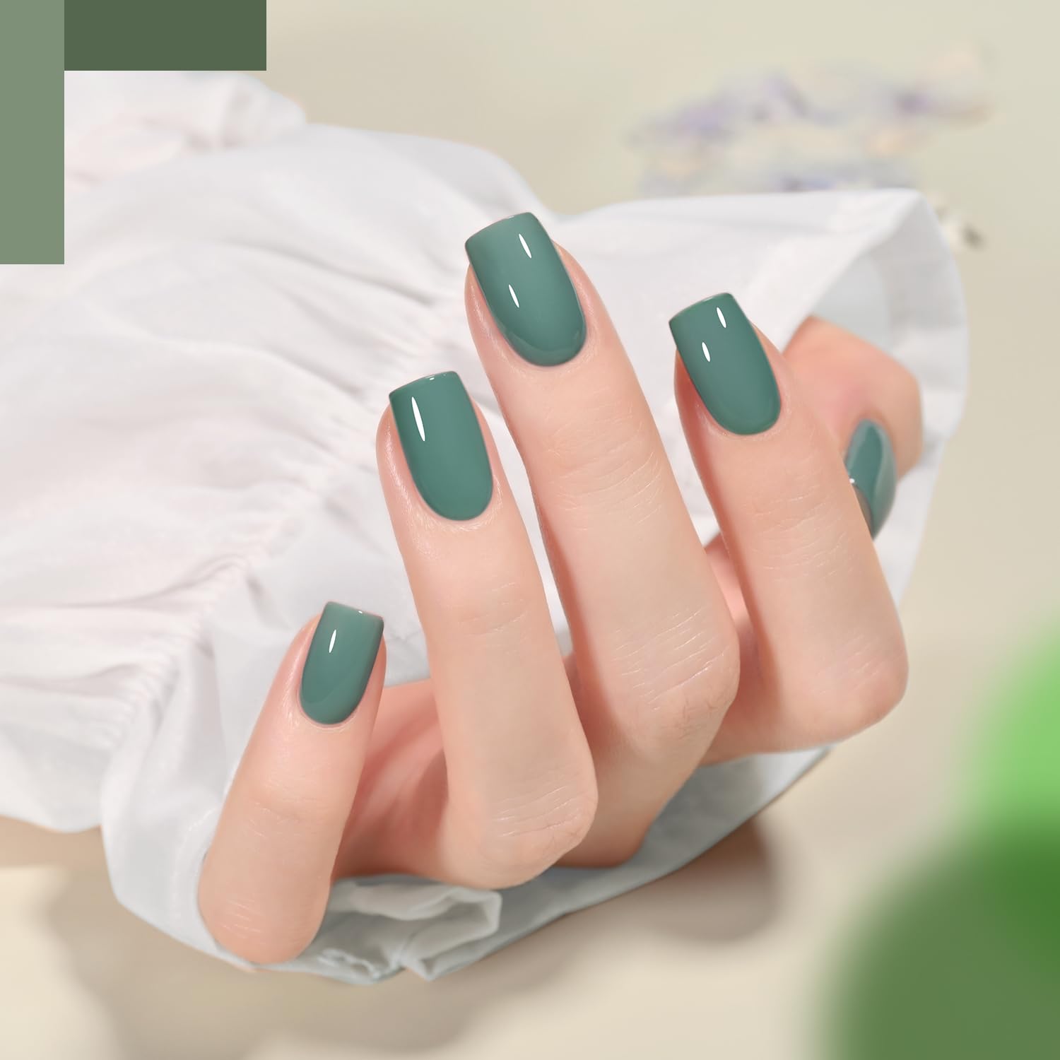 Foto 4 pulgar | Set De Esmaltes De Uñas En Gel Gaoy Green Dark Forest Green Blue Grey - Venta Internacional.