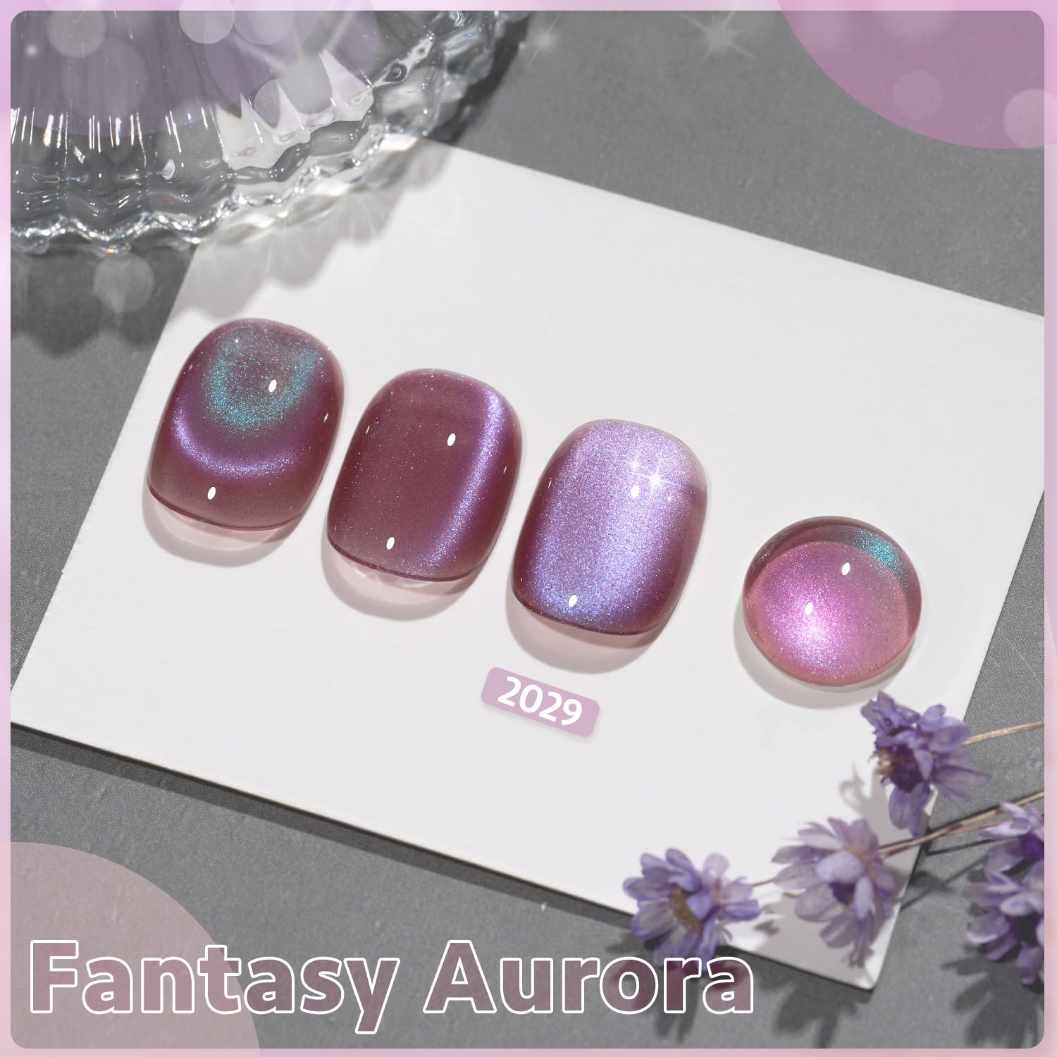 Foto 3 pulgar | Esmalte De Uñas Gaoy Cat Eye Gel 16 Ml Con Purpurina Holográfica 2029 - Venta Internacional.