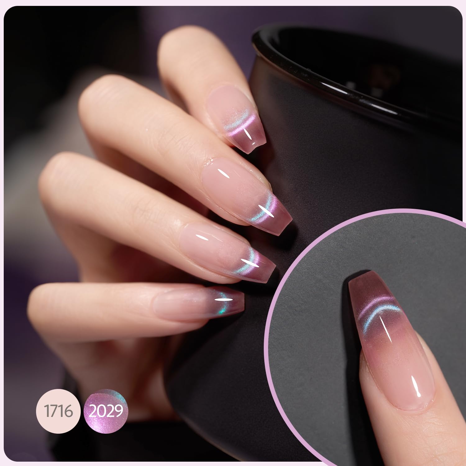 Foto 4 pulgar | Esmalte De Uñas Gaoy Cat Eye Gel 16 Ml Con Purpurina Holográfica 2029 - Venta Internacional.