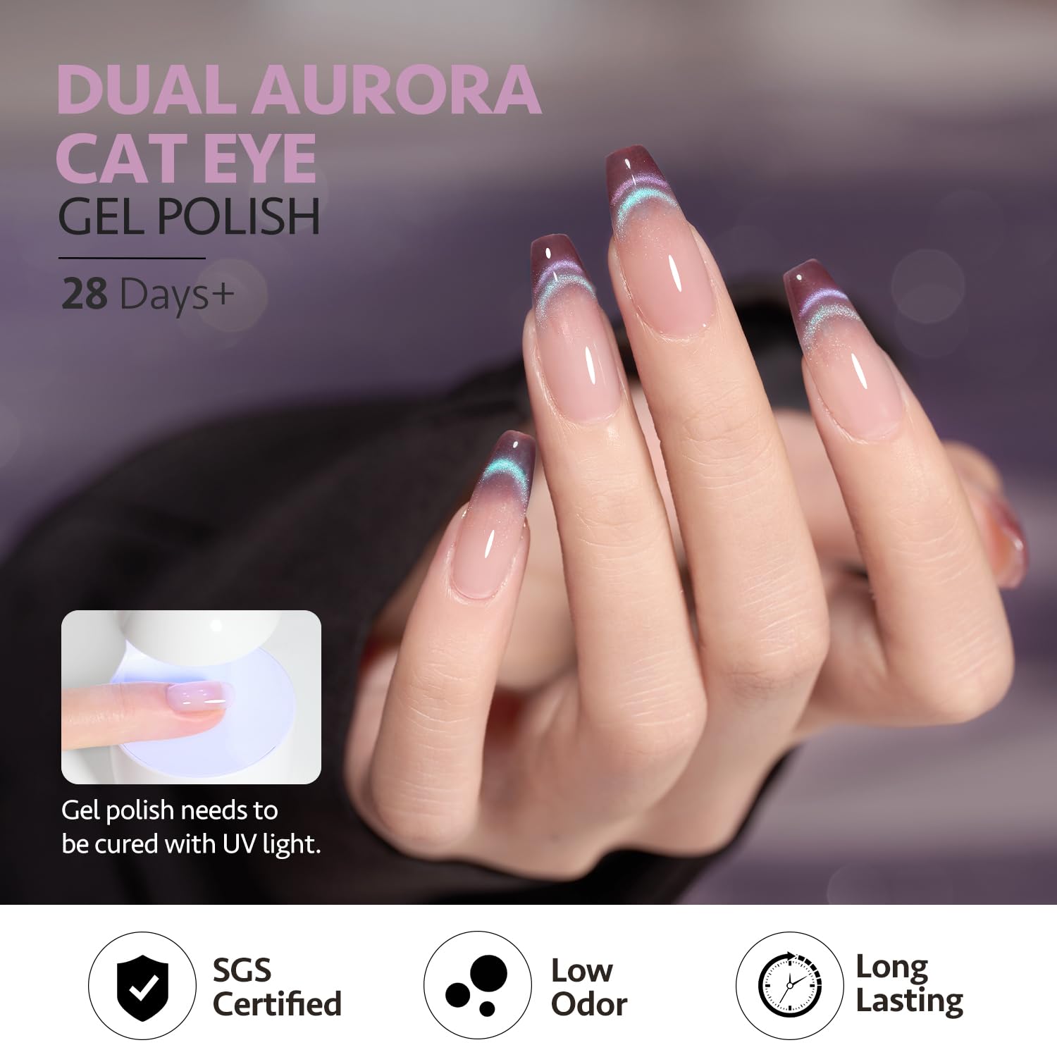 Foto 6 pulgar | Esmalte De Uñas Gaoy Cat Eye Gel 16 Ml Con Purpurina Holográfica 2029 - Venta Internacional.