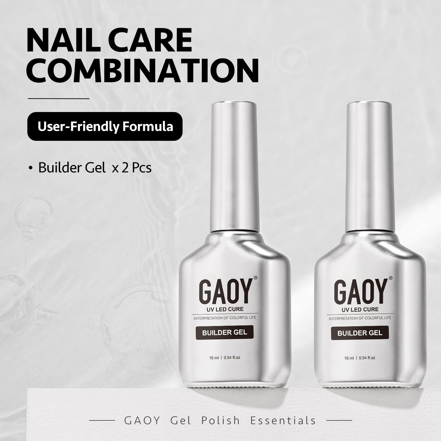 Foto 7 pulgar | Gel Constructor Gaoy 16 Ml X 2 Para Fortalecer Y Extender Las Uñas - Venta Internacional.