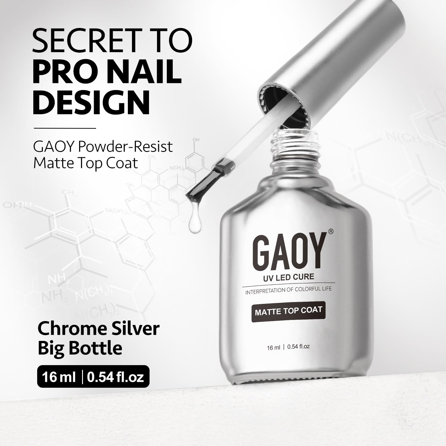 Foto 7 pulgar | Capa Superior De Gel Mate Gaoy Para Esmalte De Uñas En Gel, 16 Ml - Venta Internacional.