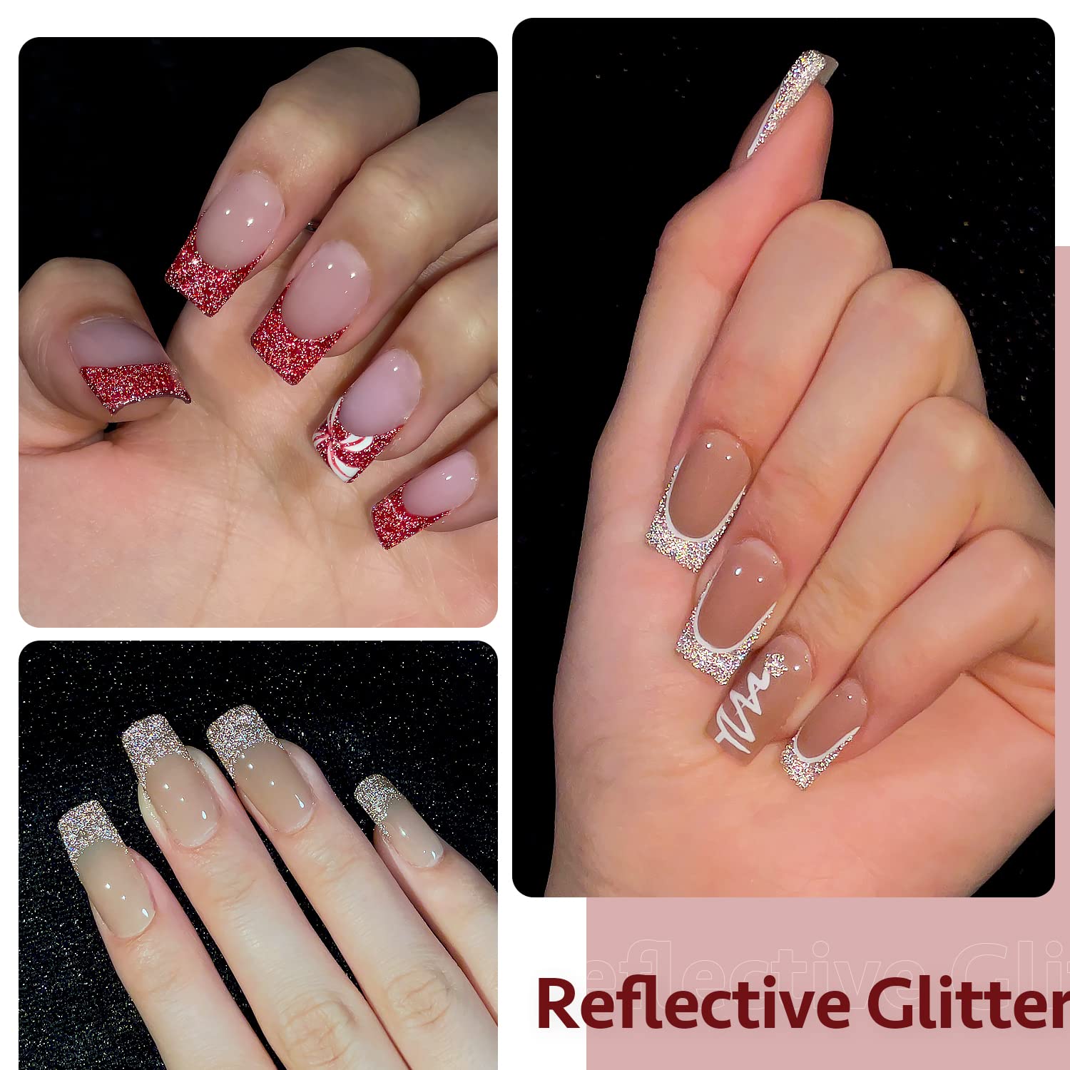 Foto 4 pulgar | Set De Esmaltes De Uñas Gaoy Reflective Gel Con Purpurina, 6 Colores, 7,3 Ml - Venta Internacional.