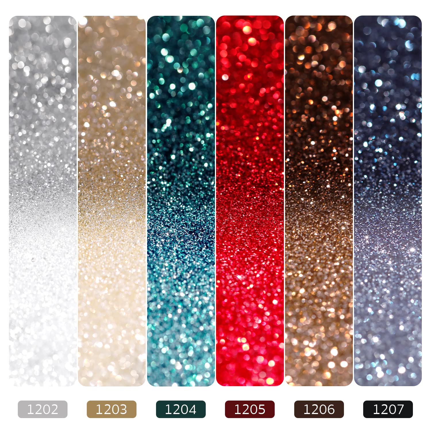 Foto 5 | Set De Esmaltes De Uñas Gaoy Reflective Gel Con Purpurina, 6 Colores, 7,3 Ml - Venta Internacional.