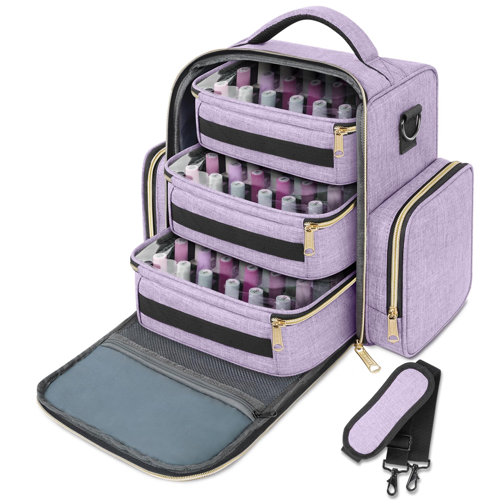 Foto 2 pulgar | El Organizador De Esmaltes De Uñas Yorepek Tiene Capacidad Para 72 Botellas (15 Ml) Con Lámpara - Venta Internacional.