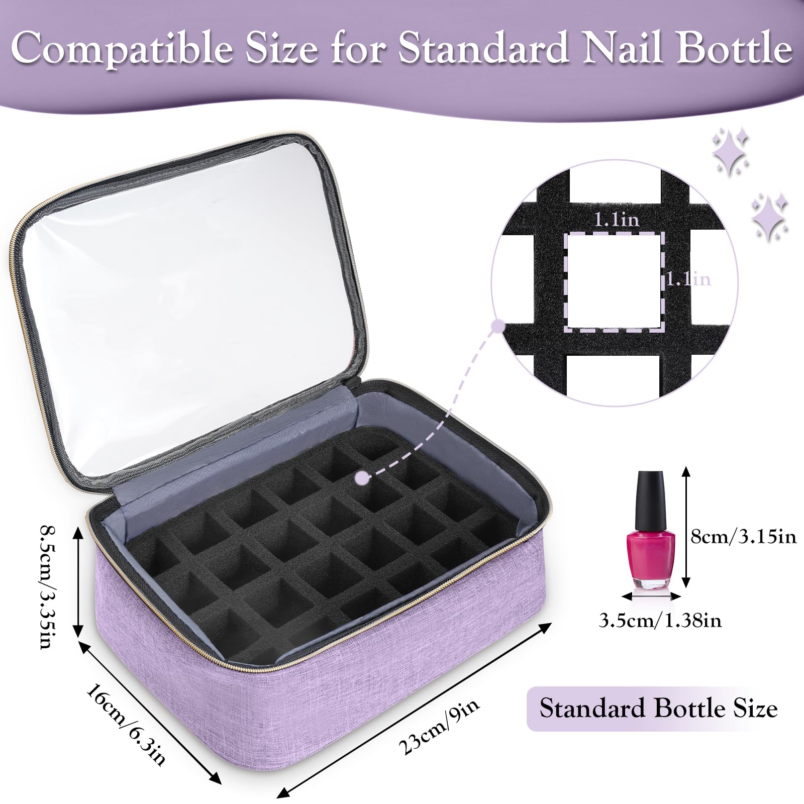 Foto 4 pulgar | El Organizador De Esmaltes De Uñas Yorepek Tiene Capacidad Para 72 Botellas (15 Ml) Con Lámpara - Venta Internacional.