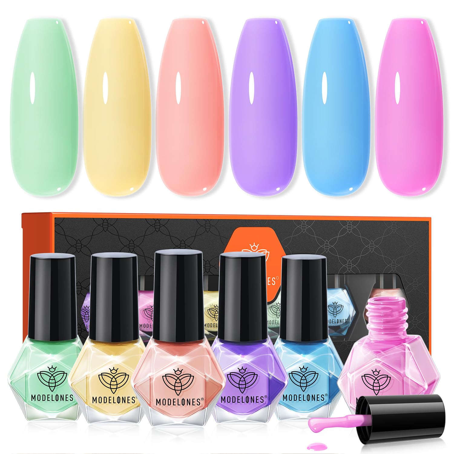 Set De Esmaltes De Uñas Modelones 2025 Primavera/verano, 6 Colores - Venta Internacional.