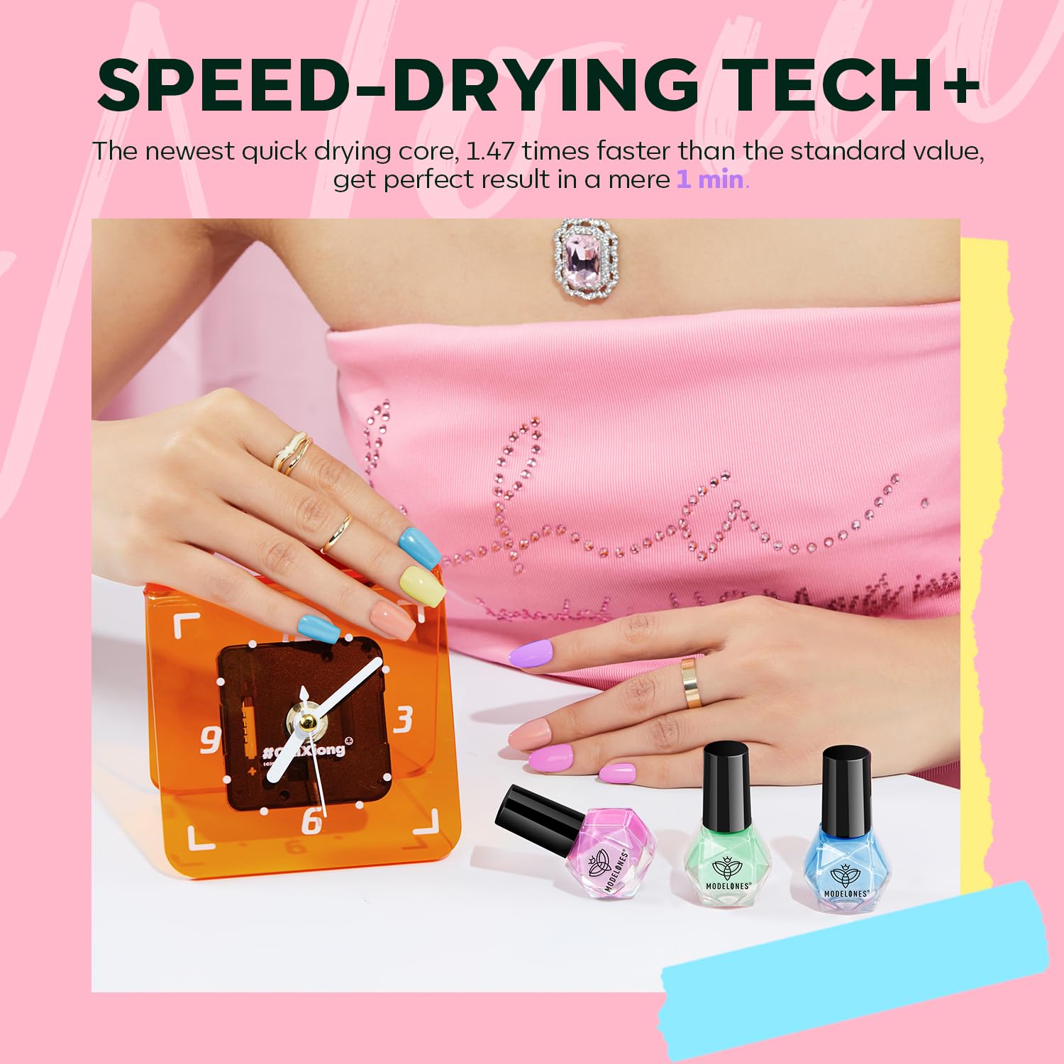 Foto 5 | Set De Esmaltes De Uñas Modelones 2025 Primavera/verano, 6 Colores - Venta Internacional.