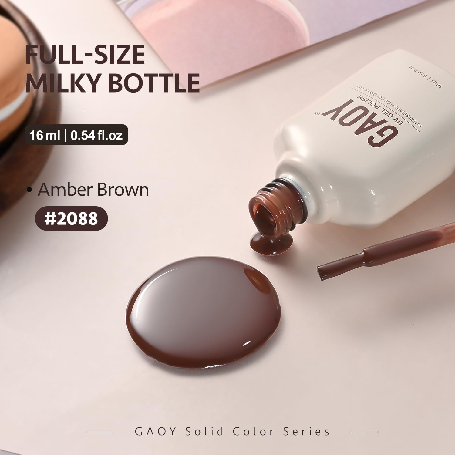 Foto 7 pulgar | Esmalte De Uñas Gaoy Brown Gel, 16 Ml, Remoja Y Cura Con Luz Uv - Venta Internacional.