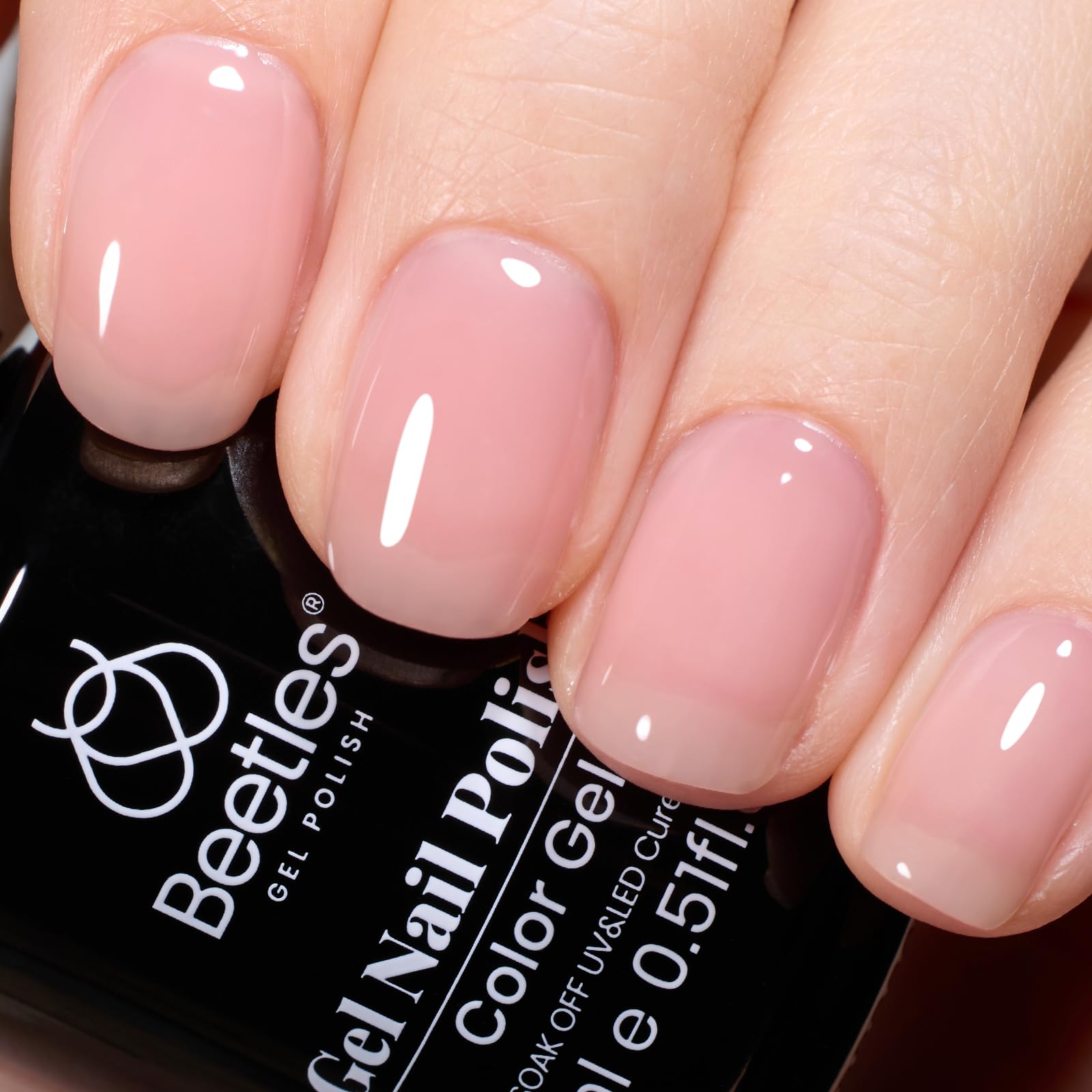 Foto 2 pulgar | Esmalte De Uñas En Gel Beetles Esmalte En Gel Color Rosa Nude, 15 Ml - Venta Internacional.