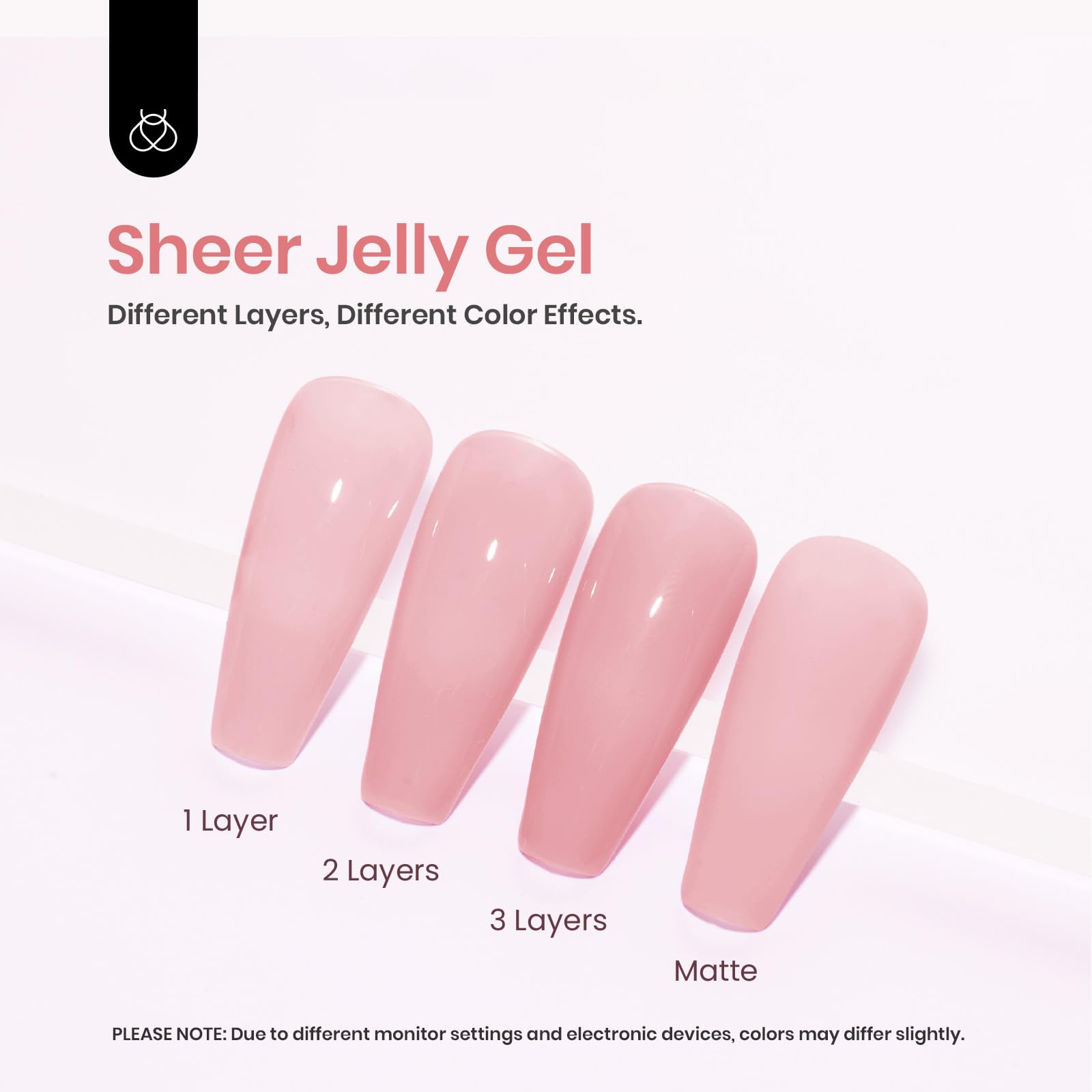 Foto 4 pulgar | Esmalte De Uñas En Gel Beetles Esmalte En Gel Color Rosa Nude, 15 Ml - Venta Internacional.