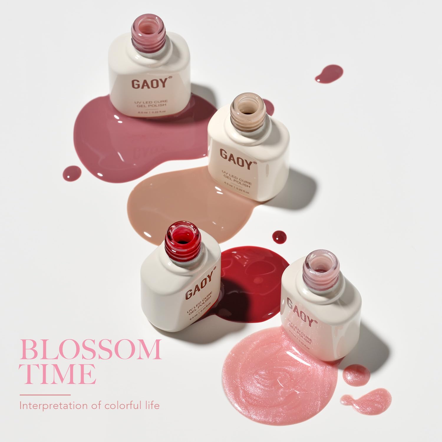 Foto 5 | Kit De Esmaltes De Uñas En Gel Gaoy Nude Pink Glitter, 23 Unidades Con Capa Superior - Venta Internacional.