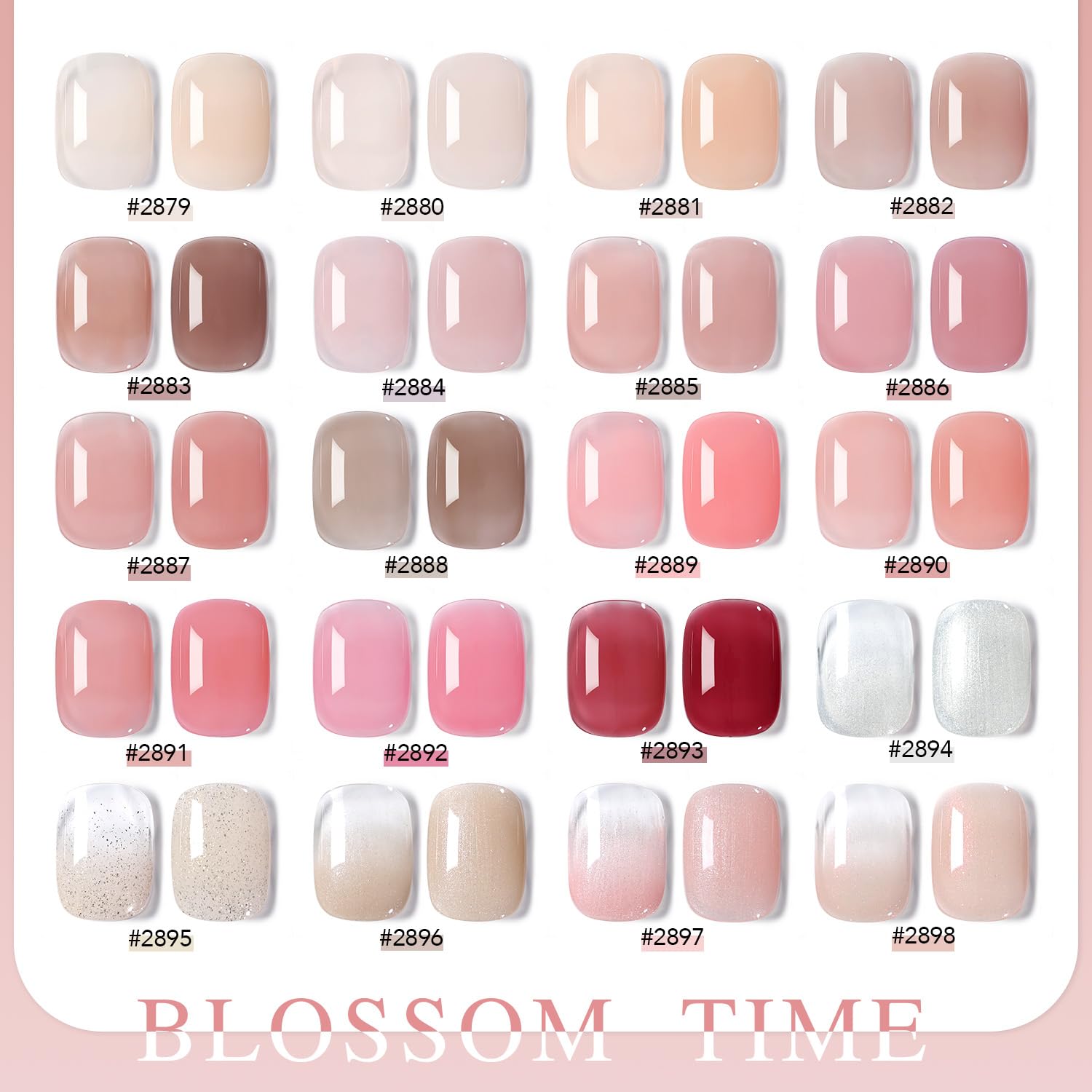 Foto 6 | Kit De Esmaltes De Uñas En Gel Gaoy Nude Pink Glitter, 23 Unidades Con Capa Superior - Venta Internacional.