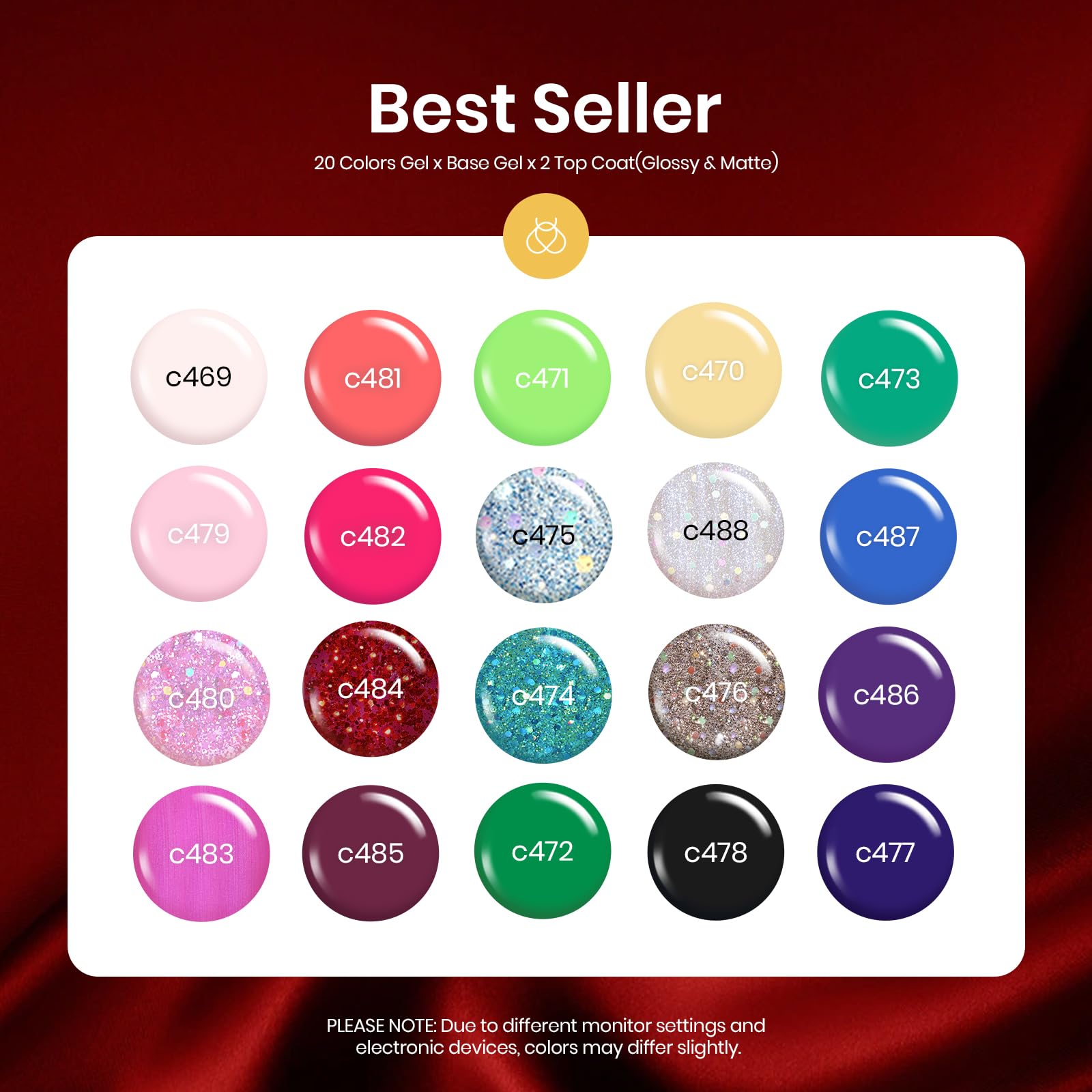 Foto 5 | Set De Esmaltes De Uñas Beetles Glitter Gel, 23 Unidades, Con Capa Superior Y Base - Venta Internacional.