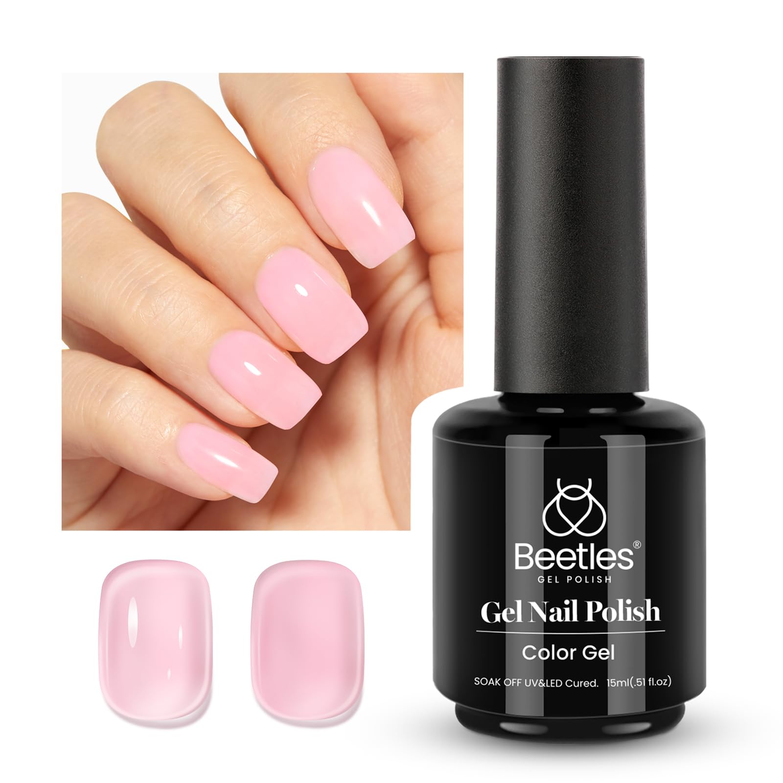 Esmalte De Uñas Beetles Jelly Gel Nude Pink 15 Ml Ballet Tutu - Venta Internacional.