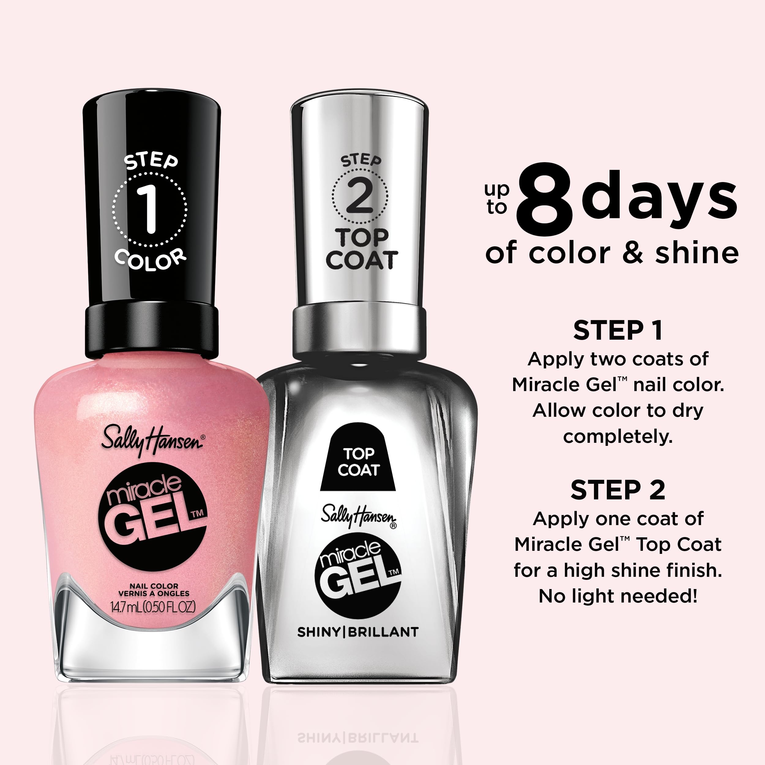 Foto 3 pulgar | Esmalte De Uñas Sally Hansen Miracle Gel Home Sweet Home Pink - Venta Internacional.