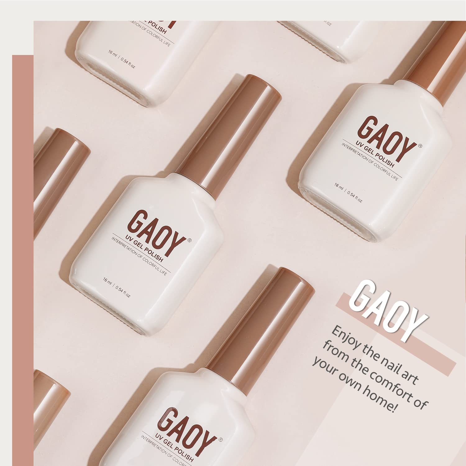Foto 7 pulgar | Esmalte De Uñas En Gel Gaoy Nude Brown, 16 Ml, Para Manicura - Venta Internacional.