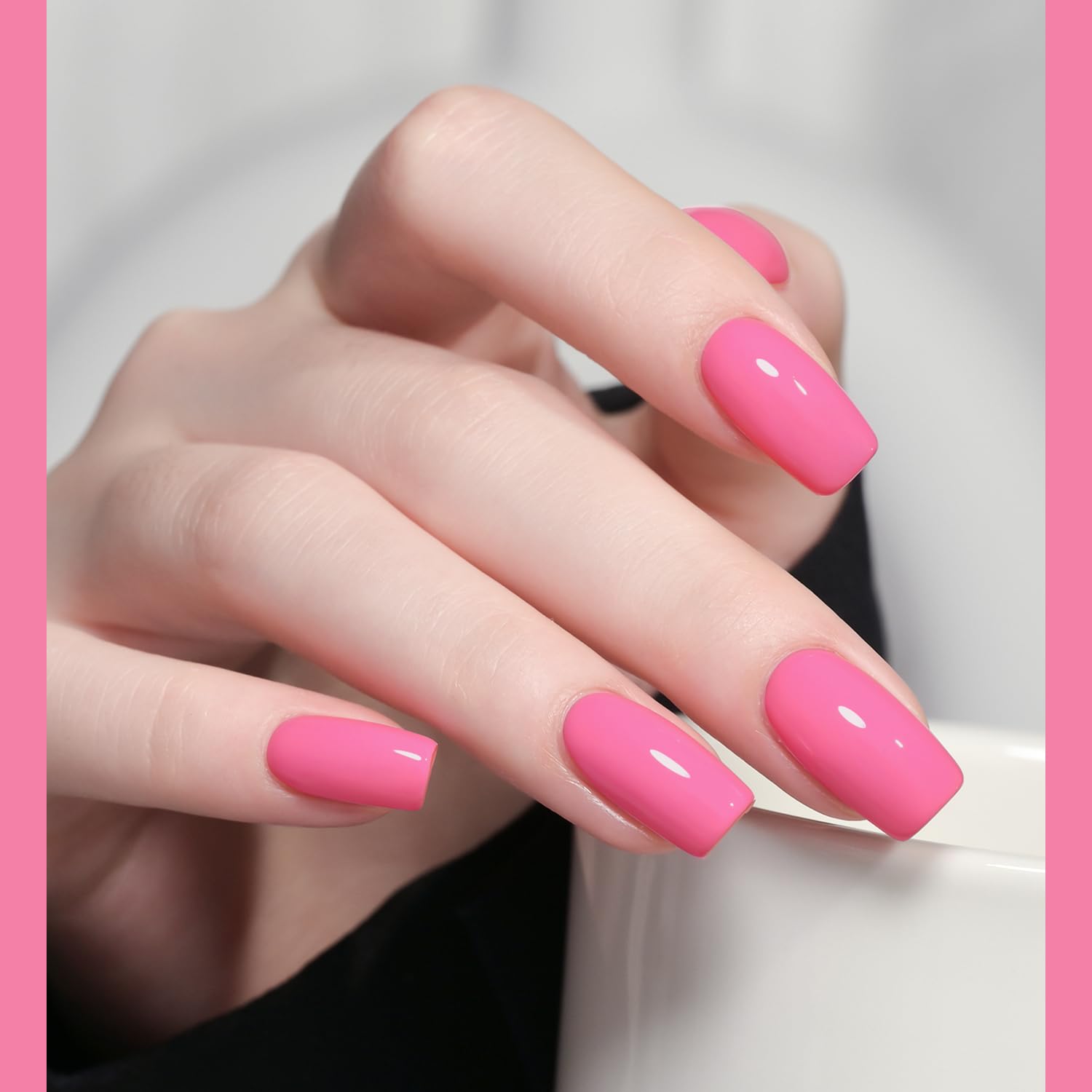 Foto 4 pulgar | Esmalte De Uñas En Gel Gaoy Bright Pink, 16 Ml, Remoja Y Cura Con Luz Uv - Venta Internacional.