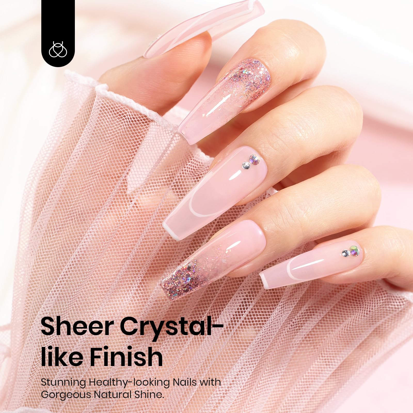 Foto 4 | Set De Esmaltes De Uñas Beetles Neutral Gel, 15 Ml, Color Rosa Nude Con Lámpara - Venta Internacional.