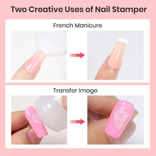 Foto 5 | Sello De Uñas Con Forma De Escarabajos Con Punta Francesa Y Raspador Para Manicura Mujer - Venta Internacional.