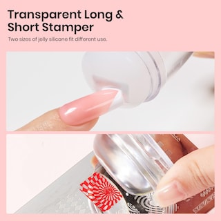 Foto 7 | Sello De Uñas Con Forma De Escarabajos Con Punta Francesa Y Raspador Para Manicura Mujer - Venta Internacional.