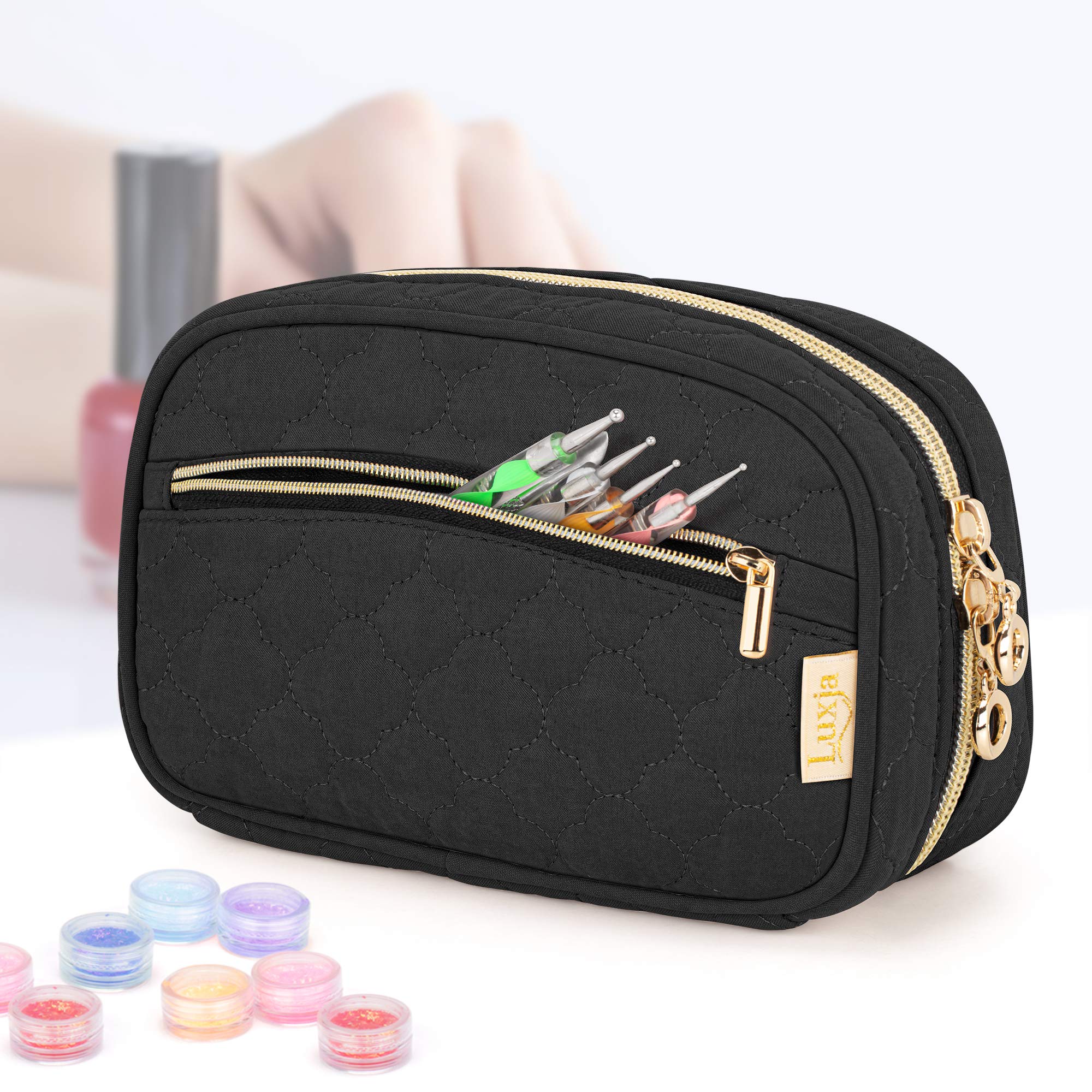 Foto 5 pulgar | Estuche De Esmalte De Uñas Luxja Con Capacidad Para 10 Botellas De 15 Ml Con Bolsillos Con Cierre - Venta Internacional