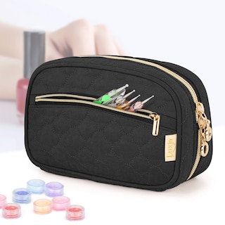 Foto 4 | Estuche De Esmalte De Uñas Luxja Con Capacidad Para 10 Botellas De 15 Ml Con Bolsillos Con Cierre - Venta Internacional