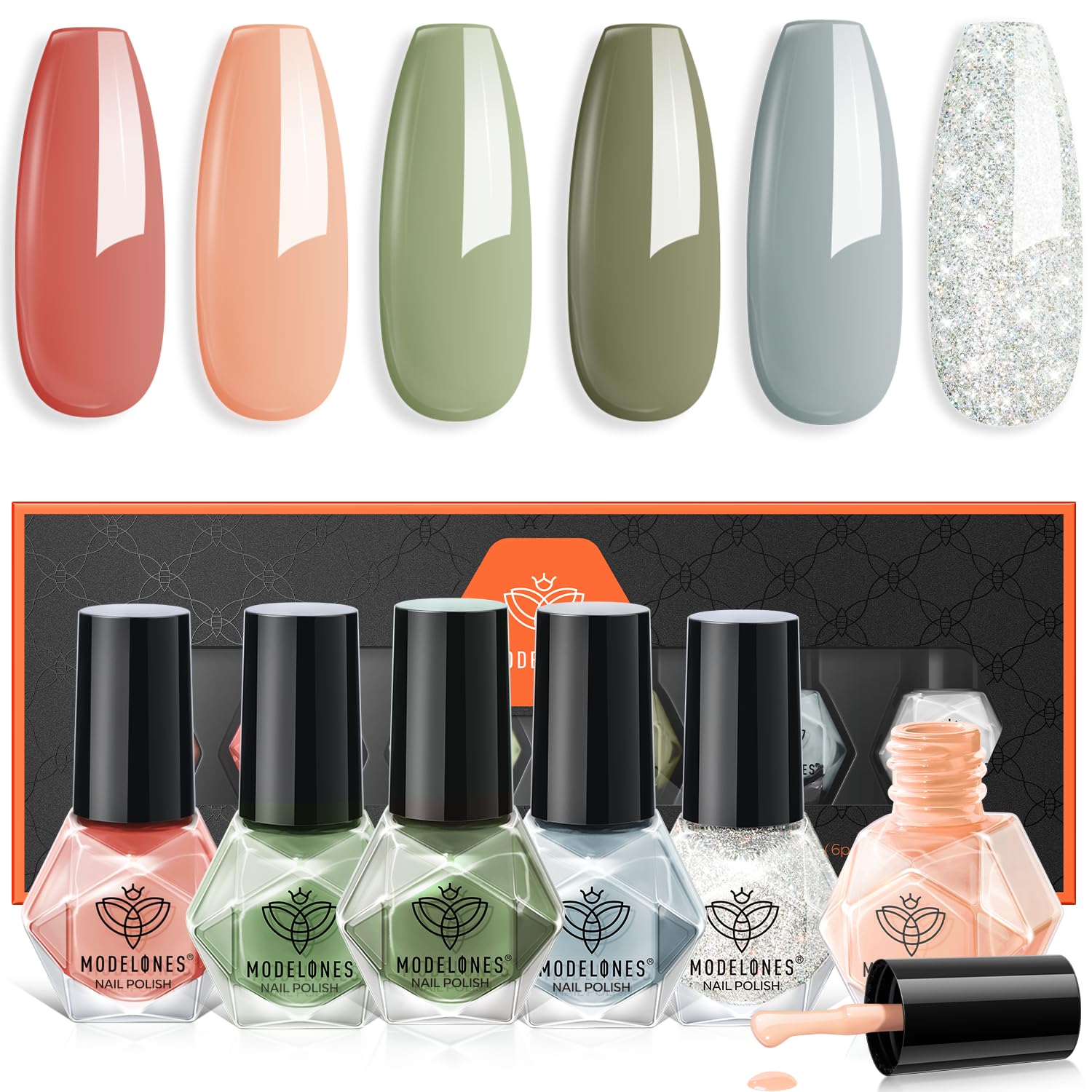 Set De Esmaltes De Uñas Modelones 6 Colores Para El Día De San Patricio - Venta Internacional.