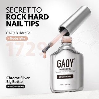 Foto 6 | Gel Formador De Uñas Gaoy, 16 Ml, Fortalecedor De Uñas, Remojo Uv 1729 Nude - Venta Internacional.