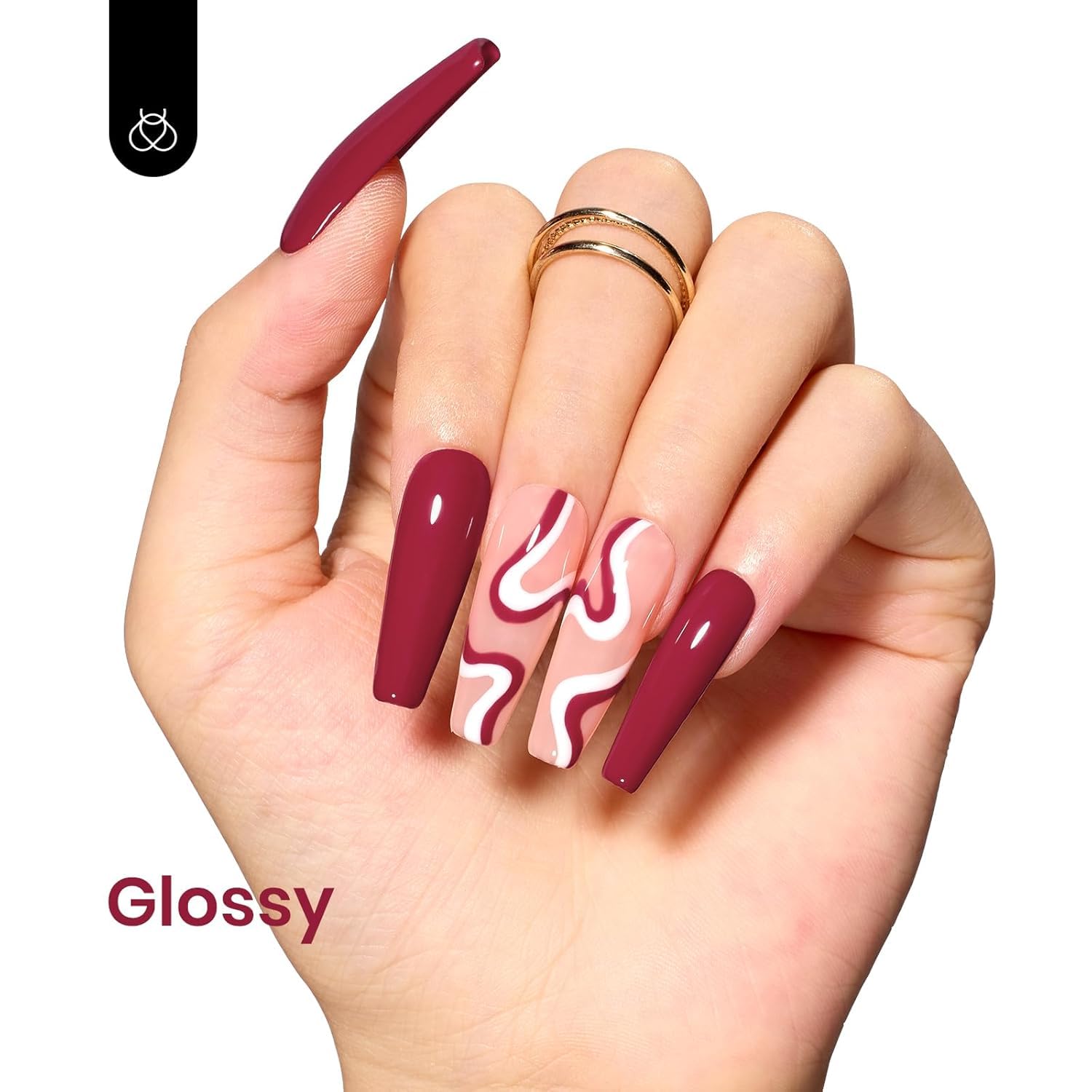 Foto 3 | Esmalte De Uñas En Gel Beetles Mulled Wine Red, 15 Ml, Soak Off - Venta Internacional.