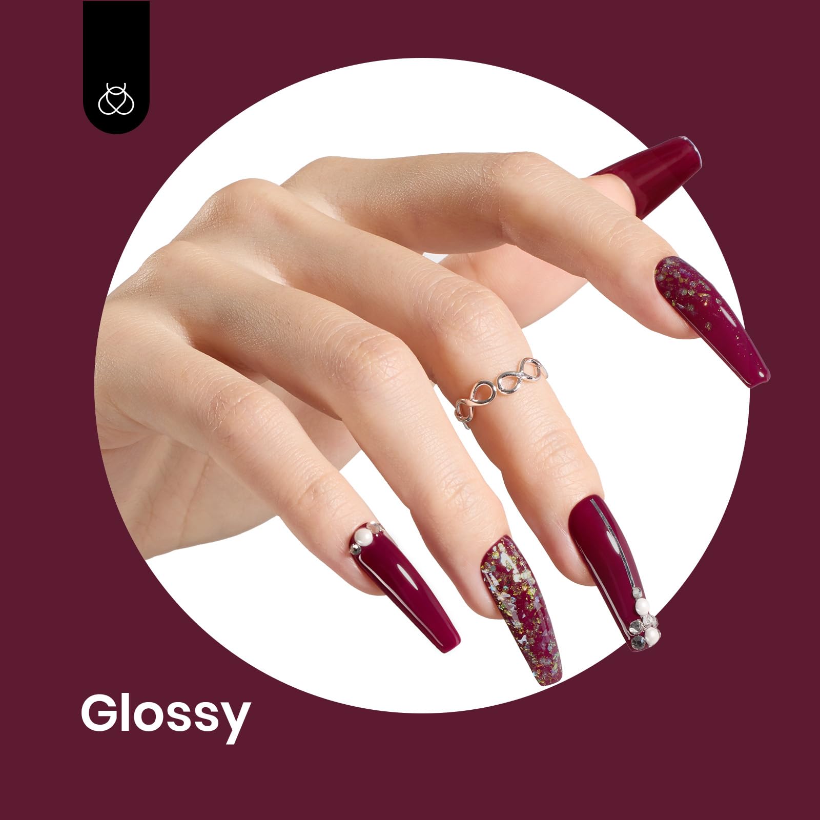 Foto 4 pulgar | Esmalte De Uñas En Gel Beetles Mellow Plum, Rojo Oscuro, 15 Ml, Para Mujer - Venta Internacional.