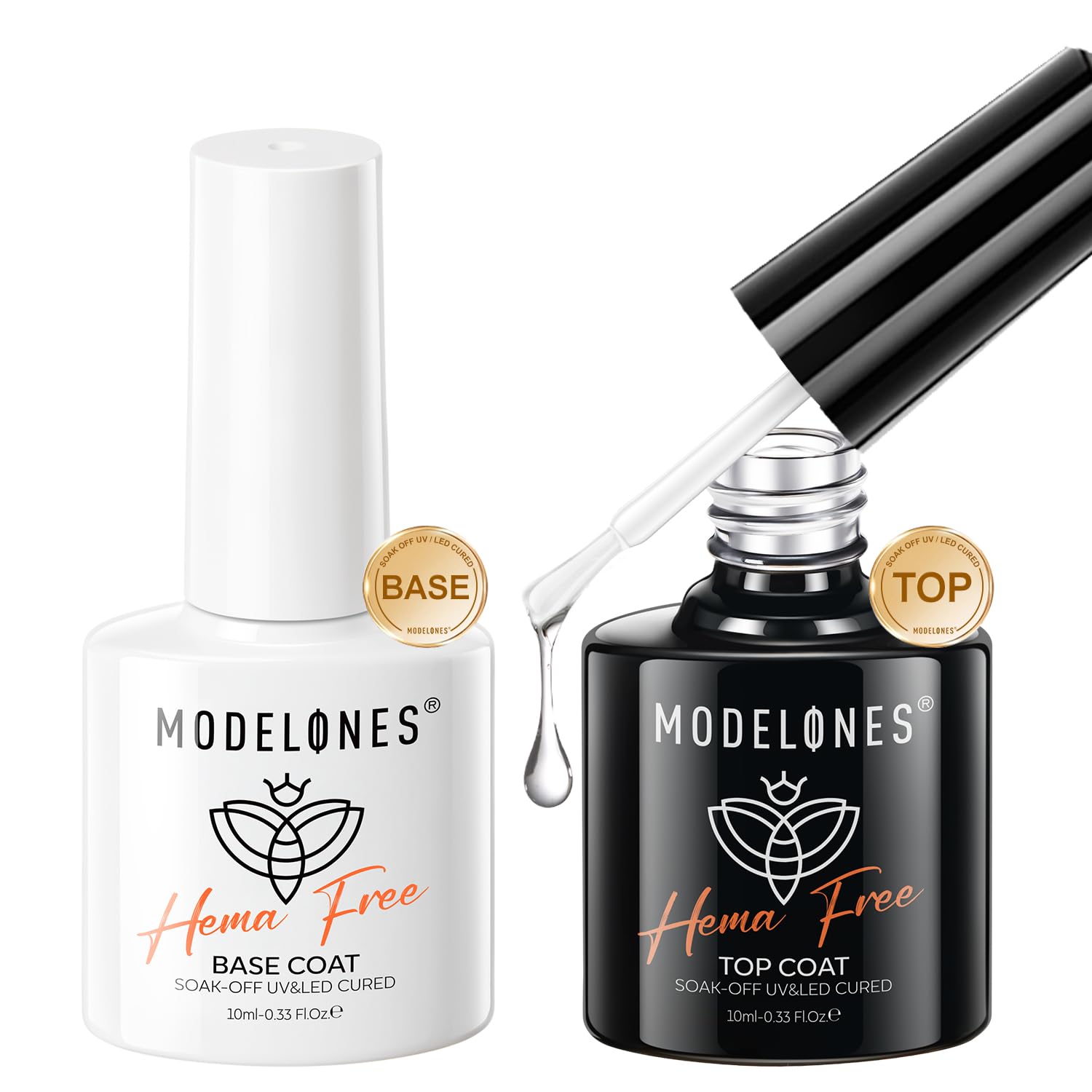 Foto 1 | Set De Capas Superiores Y Bases En Gel Modelones Sin Hema-free Para Esmaltes En Gel - Venta Internacional.