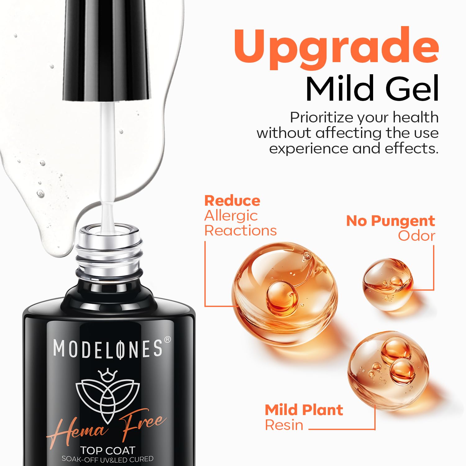 Foto 4 pulgar | Set De Capas Superiores Y Bases En Gel Modelones Sin Hema-free Para Esmaltes En Gel - Venta Internacional.