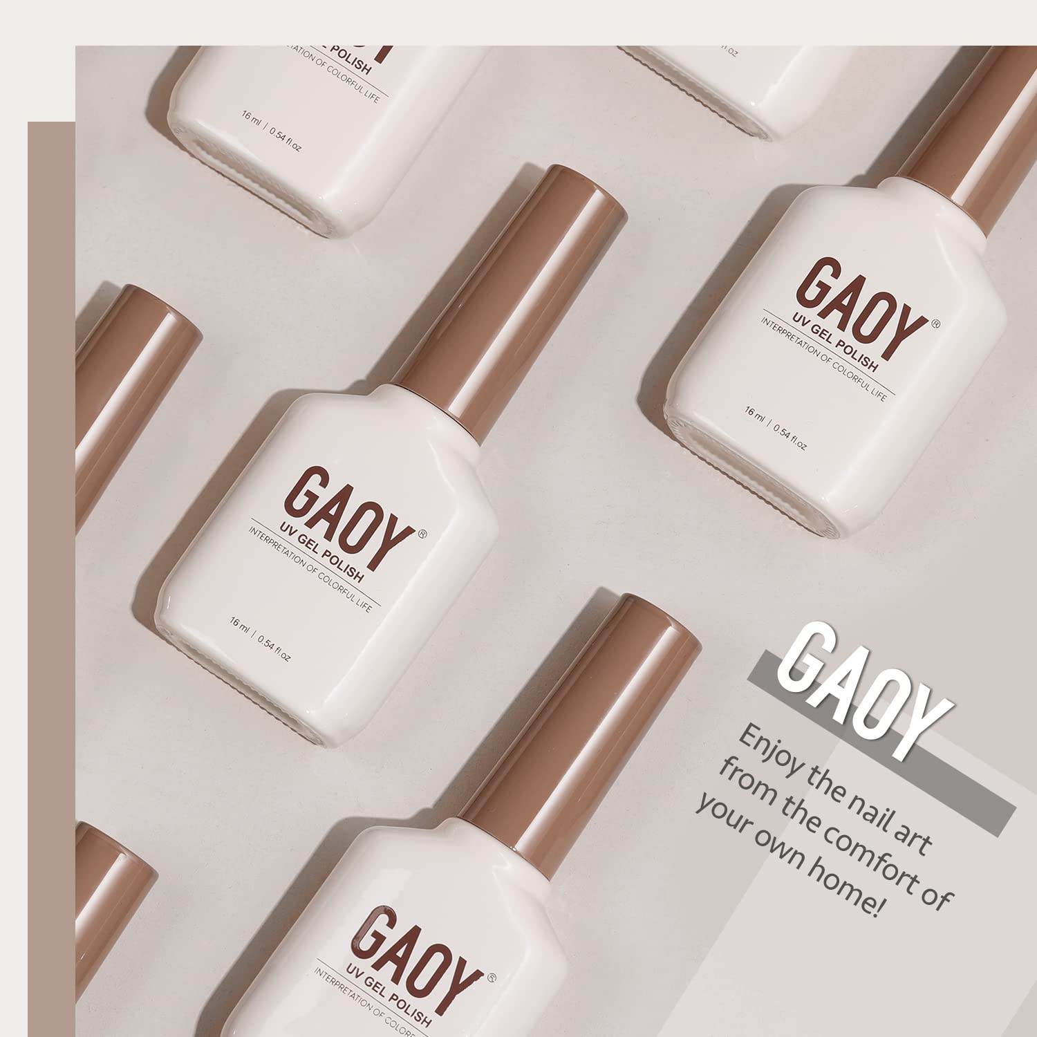 Foto 5 | Esmalte De Uñas En Gel Gaoy White, 16 Ml, Remoja Y Cura Con Luz Uv - Venta Internacional.