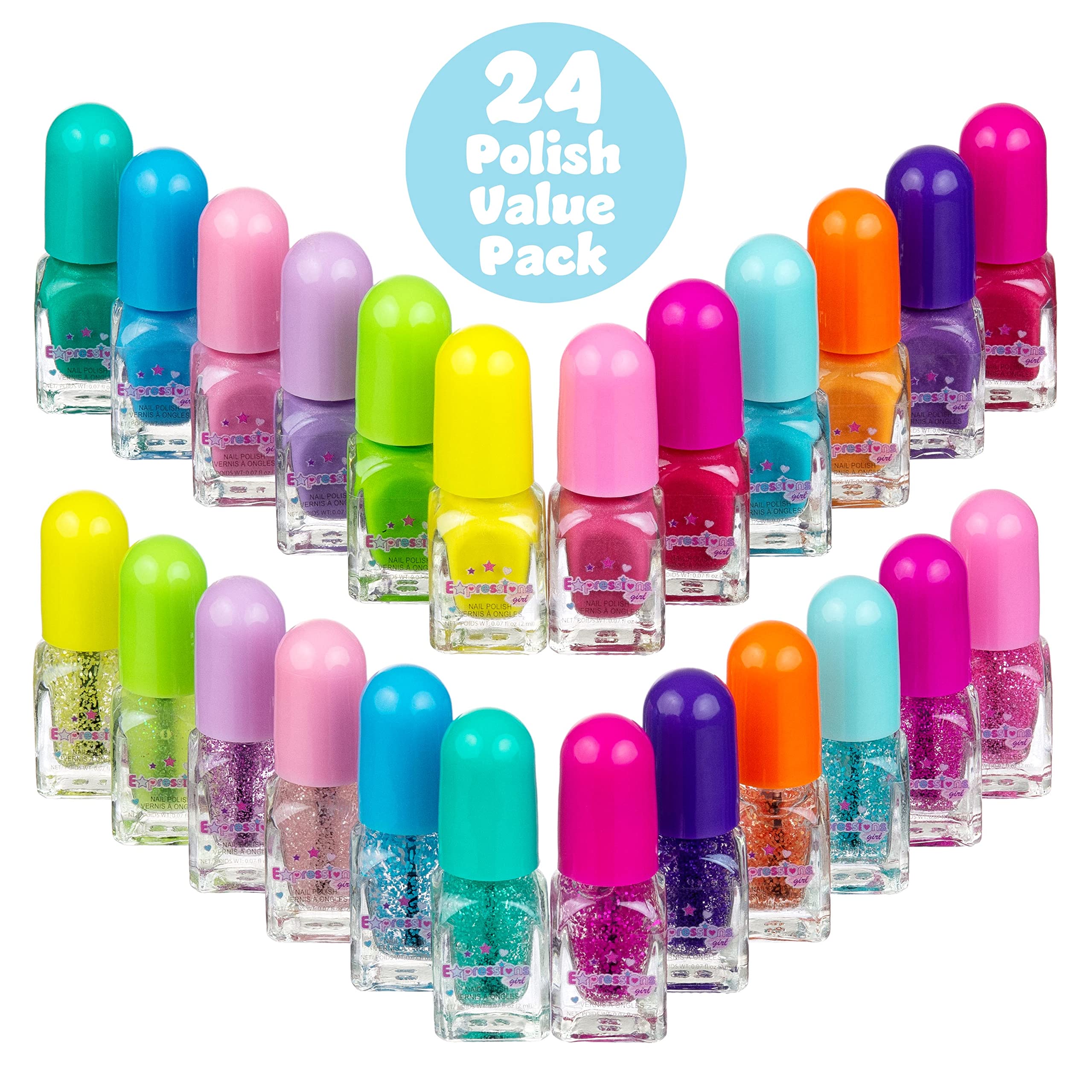 Foto 3 pulgar | Set De Esmaltes De Uñas Expressions Girl Scented 24 Piezas Con Funda De Transporte - Venta Internacional.