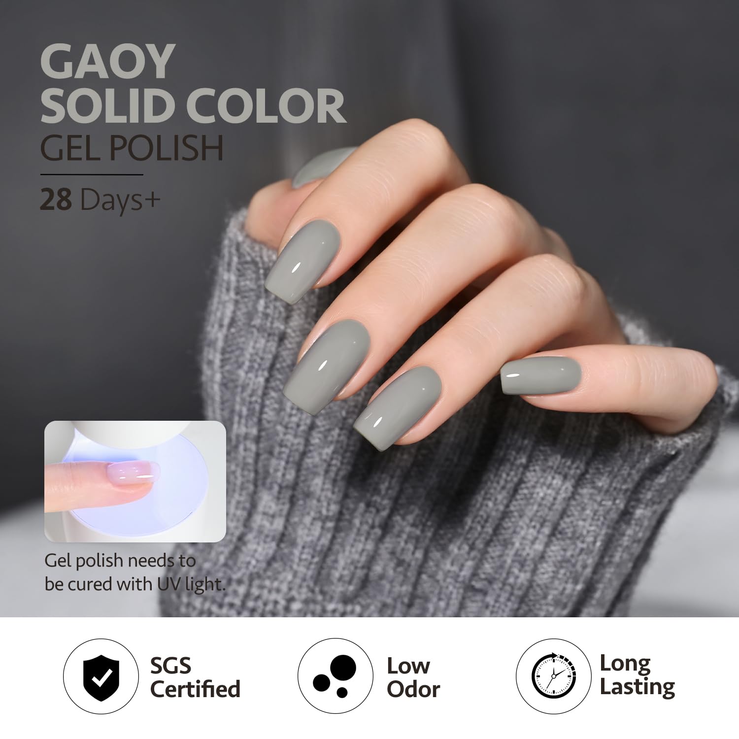 Foto 6 pulgar | Set De Esmaltes De Uñas En Gel Gaoy Grey, 6 Colores, Marrón Nude, Beige - Venta Internacional.