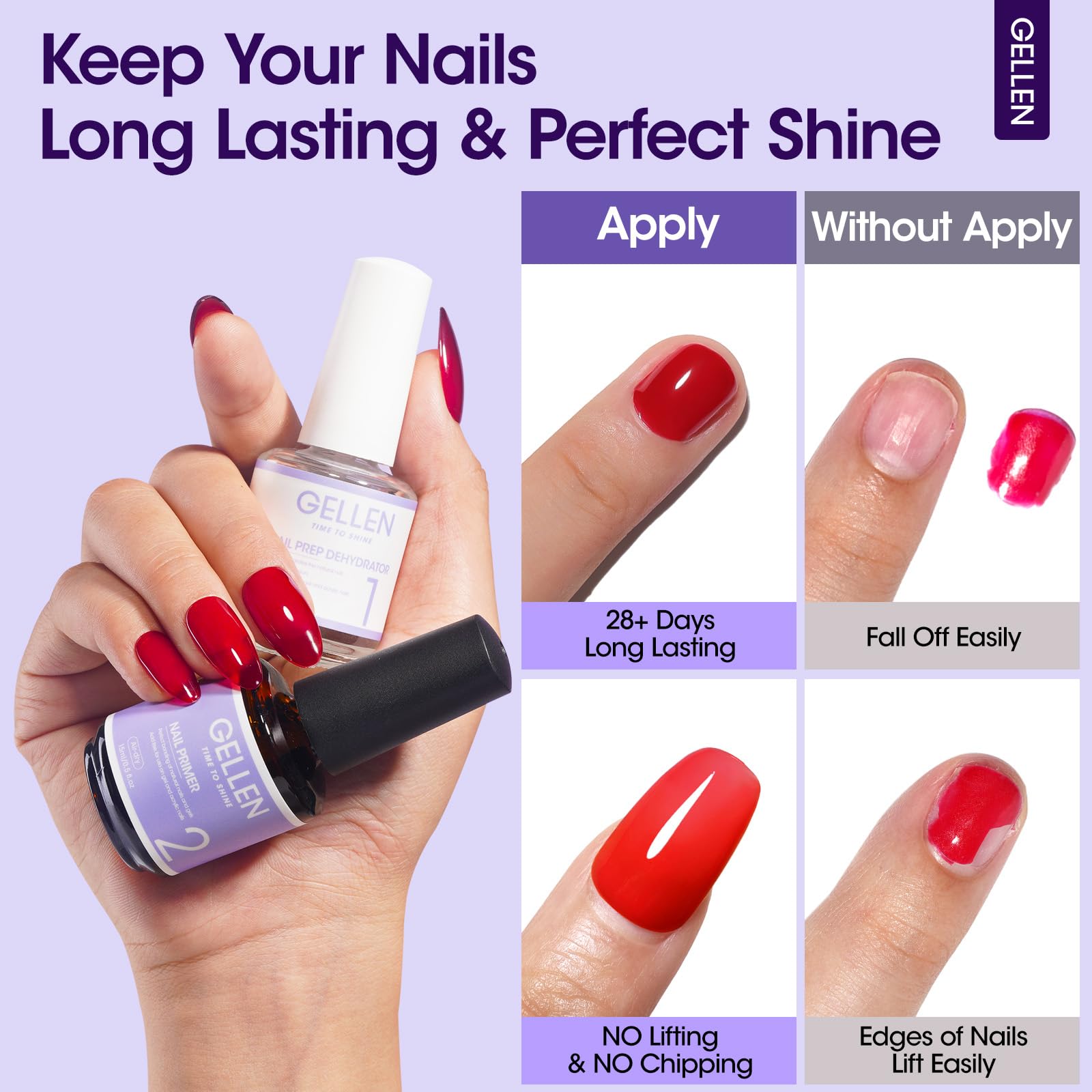 Foto 4 pulgar | Deshidratador E Imprimador De Uñas Gellen, Sin Hemas Ni Ácidos, 30 Ml - Venta Internacional.