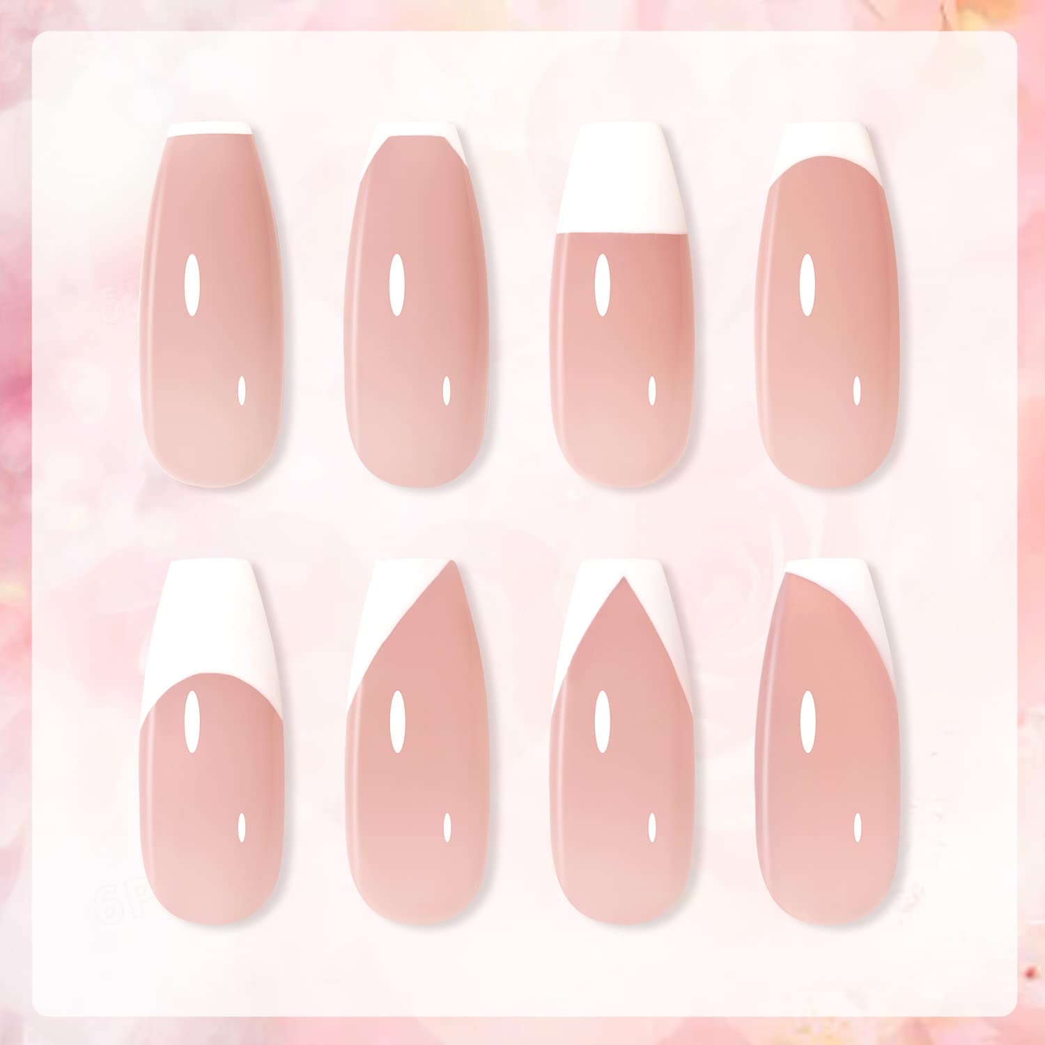 Foto 5 pulgar | Set De Manicura Francesa Gaoy, Sellador De Uñas Con 2 Esmaltes De Gel - Venta Internacional.