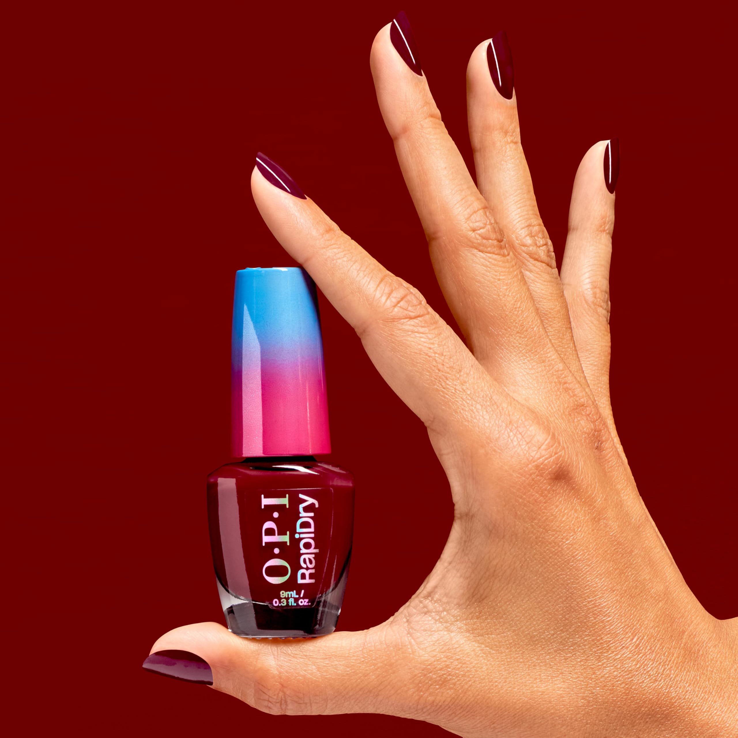 Foto 5 pulgar | Esmalte De Uñas Opi Rapidry Skip A Beet Dark Red Crème Vegan - Venta Internacional.