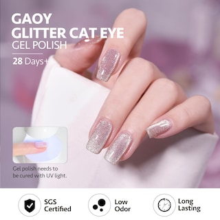Foto 4 | Esmalte De Uñas Gaoy Pink Glassy Cat Eye Gel 16 Ml Con Imán 2146 - Venta Internacional.