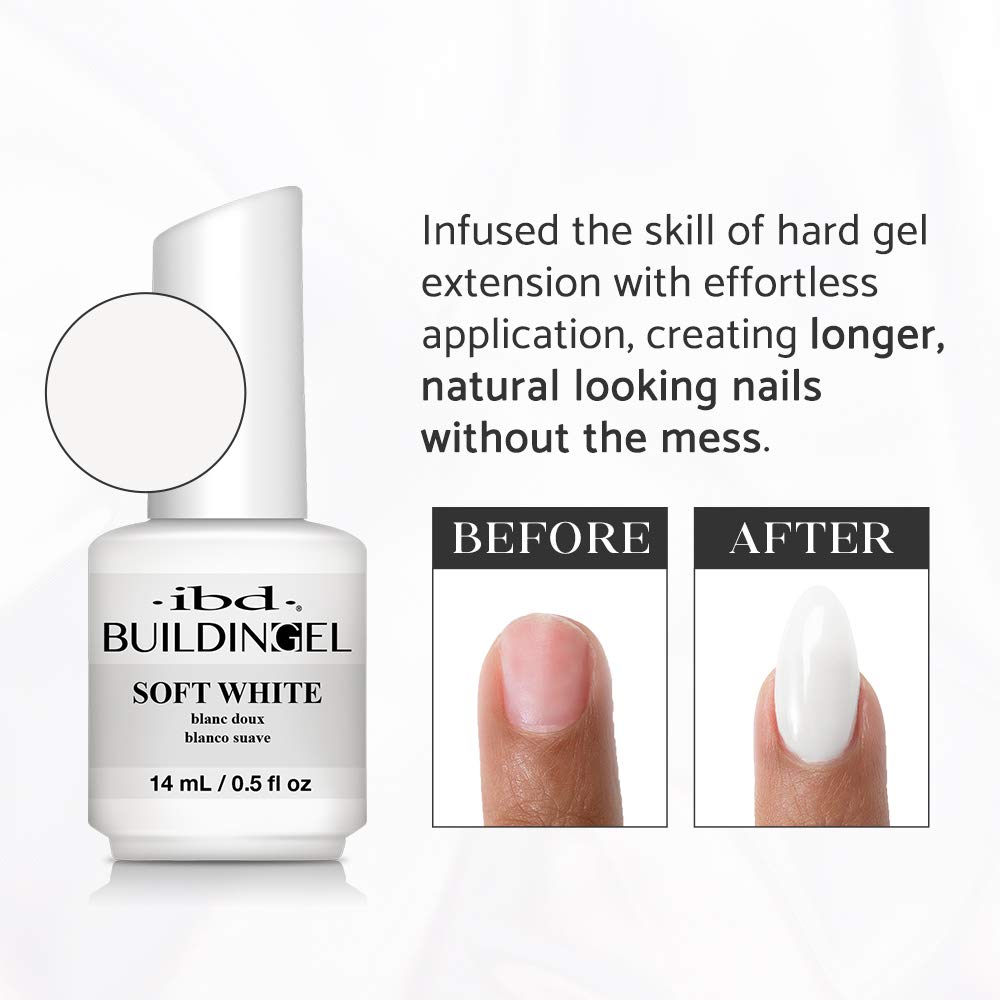 Foto 4 pulgar | Gel De Extensión De Uñas Para La Enfermedad Inflamatoria Intestinal, Suave, Blanco, 15 Ml - Venta Internacional.