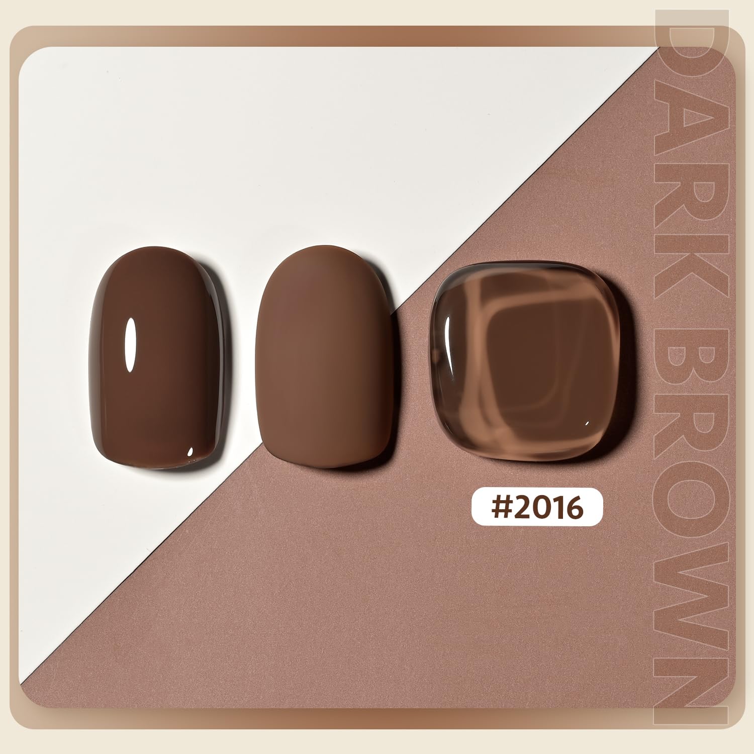 Foto 3 pulgar | Esmalte De Uñas En Gel Gaoy Brown, 16 Ml, Remoja Y Cura Con Luz Uv - Venta Internacional.