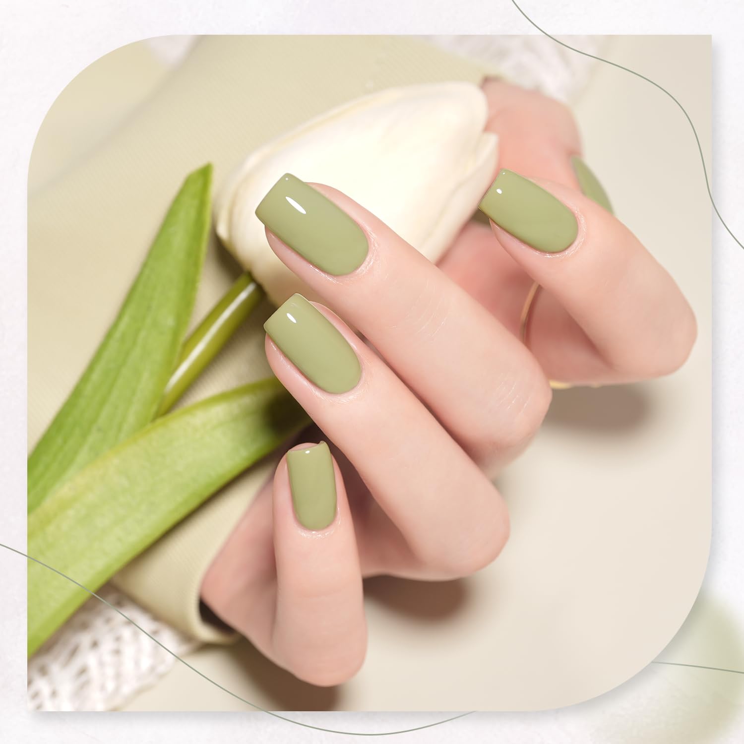 Foto 3 pulgar | Set De Esmaltes De Uñas En Gel Gaoy Green White Spring, 6 Colores, 7,3 Ml - Venta Internacional.