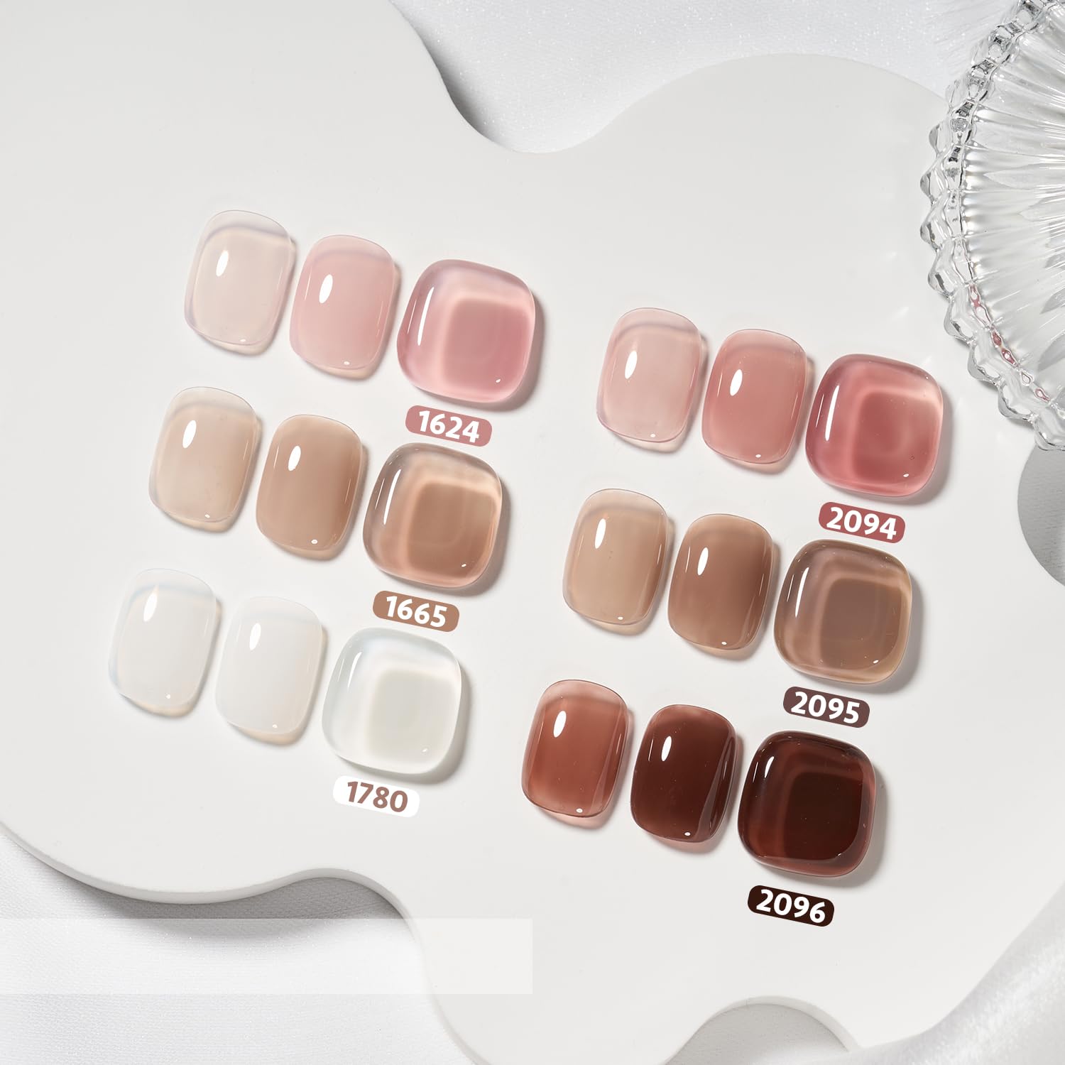 Foto 2 | Set De Esmaltes De Uñas Gaoy Rose Brown Jelly Gel, 6 Colores, 6,5 Ml - Venta Internacional.