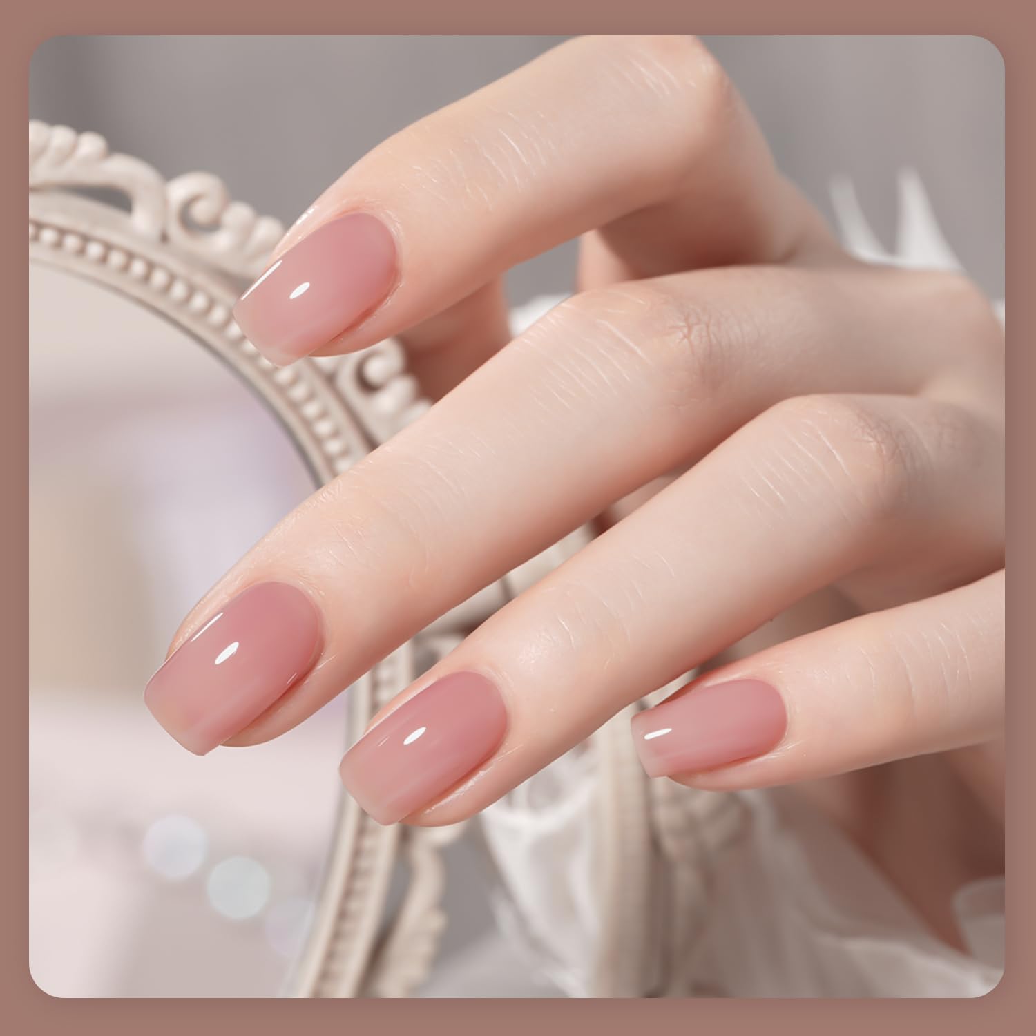Foto 3 | Set De Esmaltes De Uñas Gaoy Rose Brown Jelly Gel, 6 Colores, 6,5 Ml - Venta Internacional.